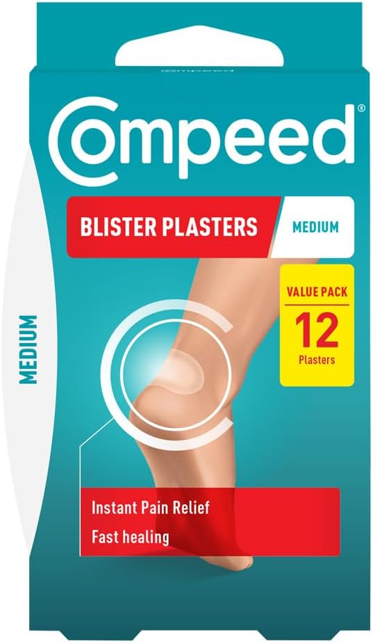 Compeed Medium Blister Plasters, Hydrocolloid, Pack of 12
