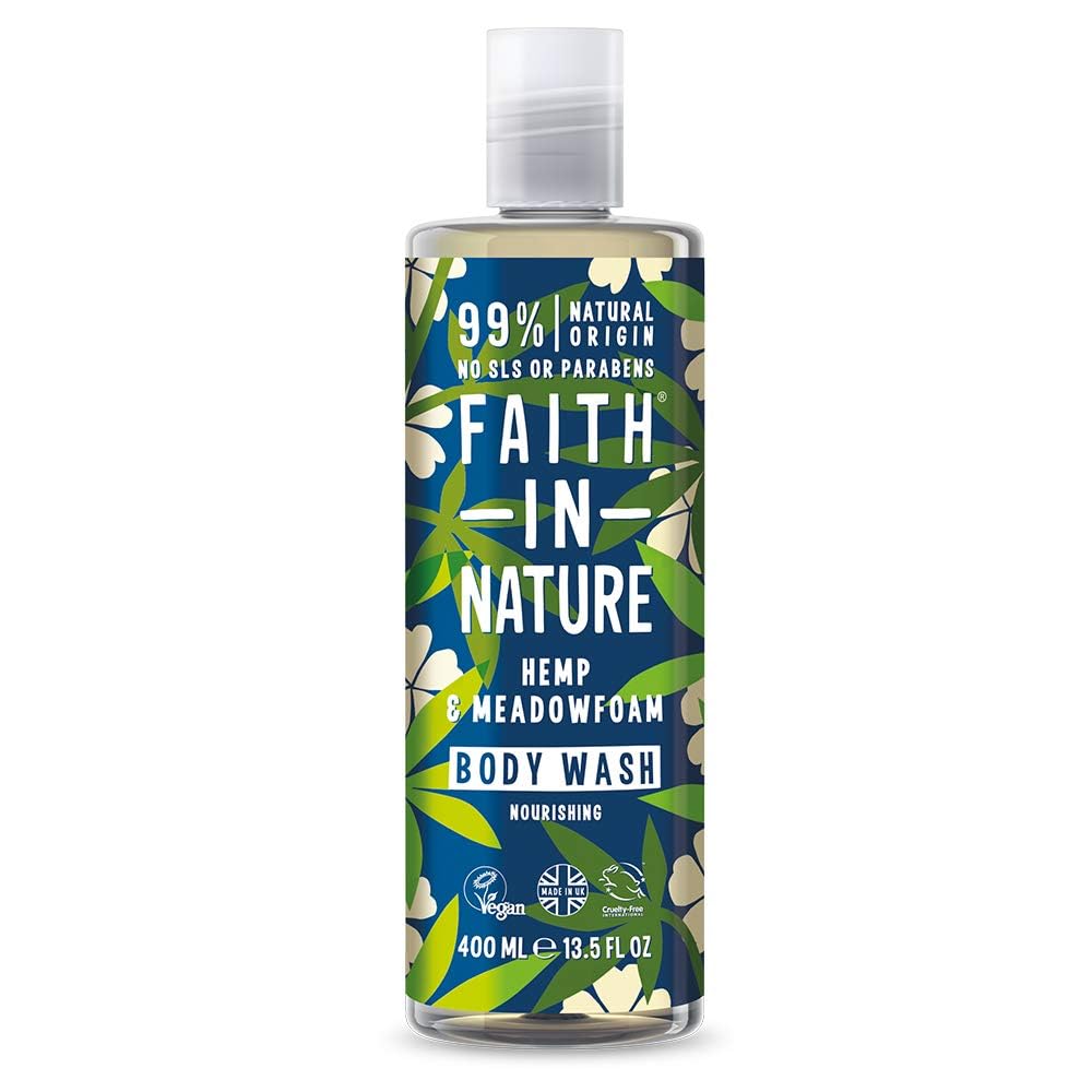 Faith In Nature Natural Fragrance Free Body Wash, Sensitive, Vegan and Cruelty Free, No SLS or Parabens, 400 ml