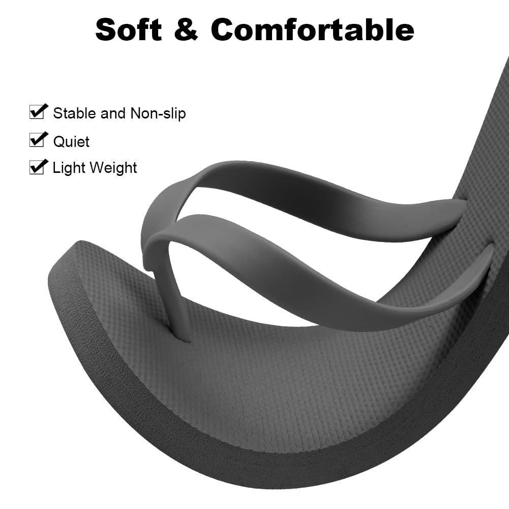 Aomig Unisex Flip Flops Ladies Girls Mens Flatform Beach Flip-Flop Slim Rubber Flip Flops Women's Yoga Mat Comfortable Beach Platform Sandals Slip-Resistant Flat Flip Flops