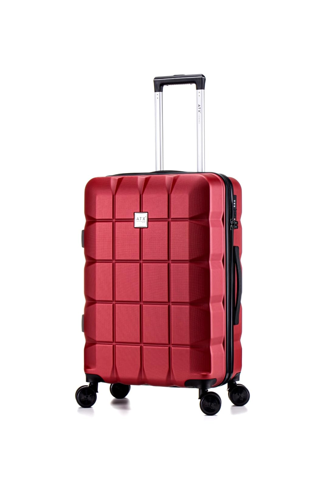 ATX 28 Inch Suitcase Large 110L – Lightweight Hard Shell Checked Luggage, 4 Wheels, TSA Lock, 30KG Capacity, Black