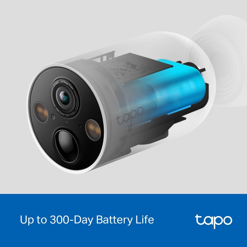Tapo TC82 2K Battery Outdoor Security Camera Wireless