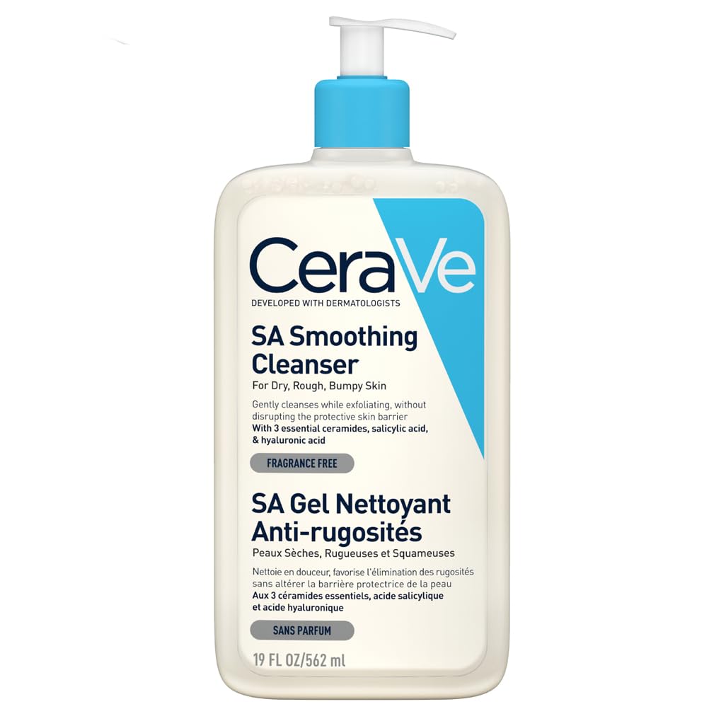CeraVe SA Smoothing Cleanser, Salicylic Acid, Rough & Bumpy Skin, 473ml