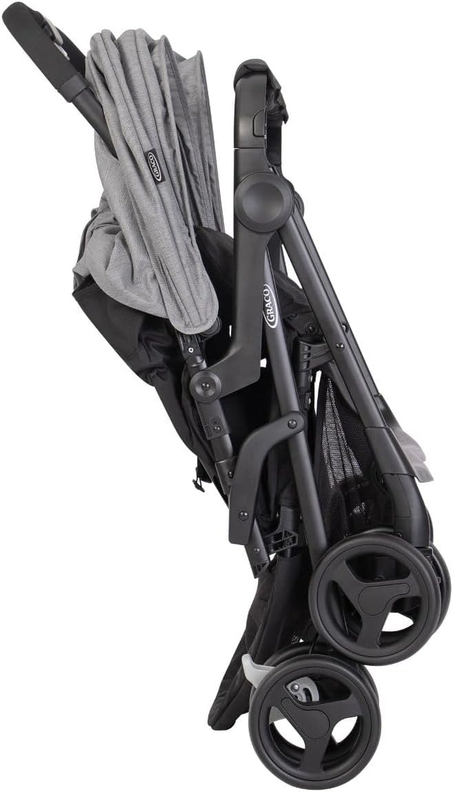 Graco DuoRider Lightweight Double Pushchair, Suitable from Birth to Approx. 3 Years, Steeple Gray Fashion