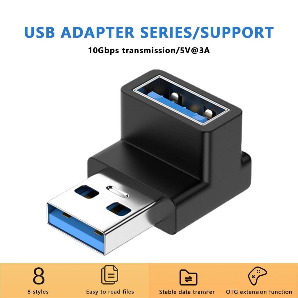 USB C to USB Adaptor, USB to USB C Adapter 3-Pack Charger Cable Converter