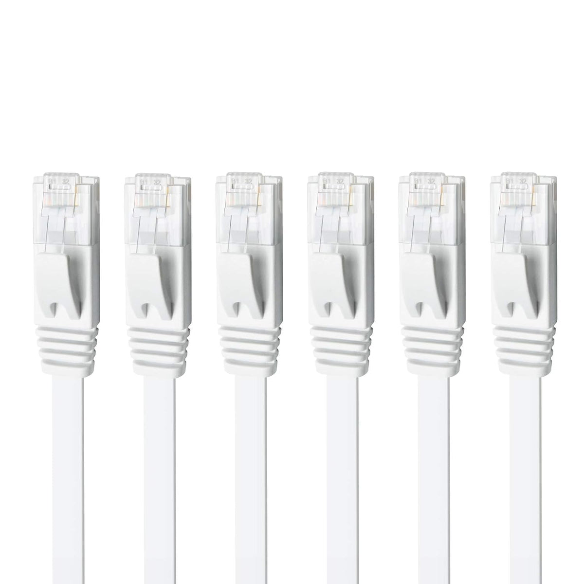 Yauhody Ethernet Cable 6m, 1Gbp/s Gigabit Internet Cable Cat 6 6m, White