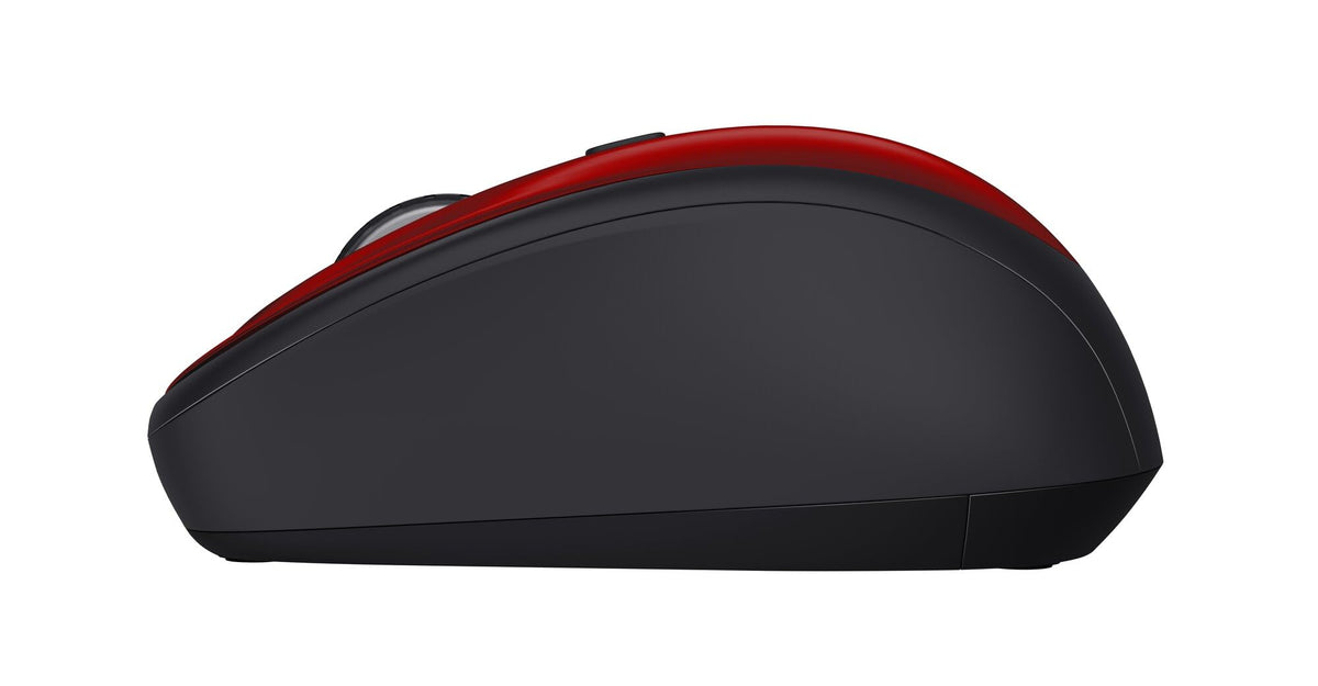 Trust Yvi FX Wireless Mouse with LED Illumination, USB Micro Receiver, RF 2.4 GHz, 800/1600 DPI, Ambidextrous, 8 m Range, Computer Mouse for Laptop, PC and Mac - Pink