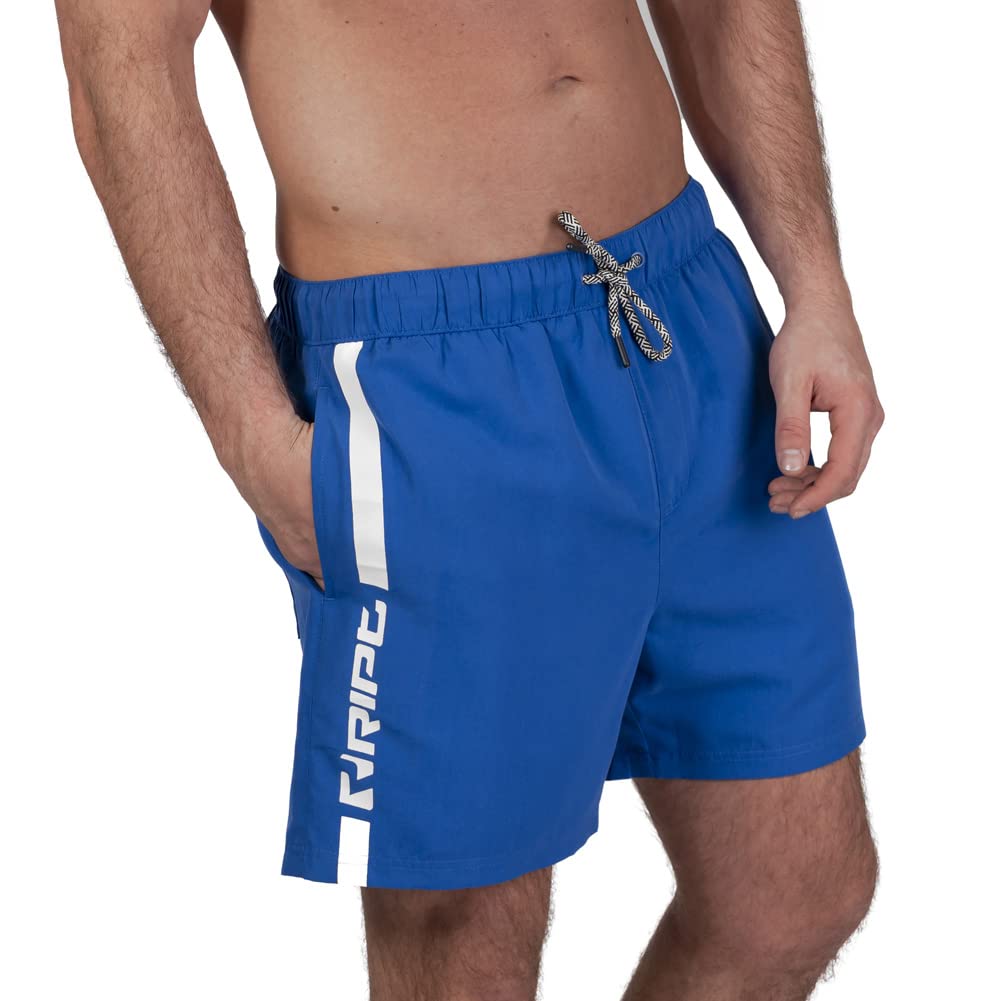 RIPT Men’s Quick Dry Swim Shorts Mesh Lining Drawstring UV 50 Beach Trunks