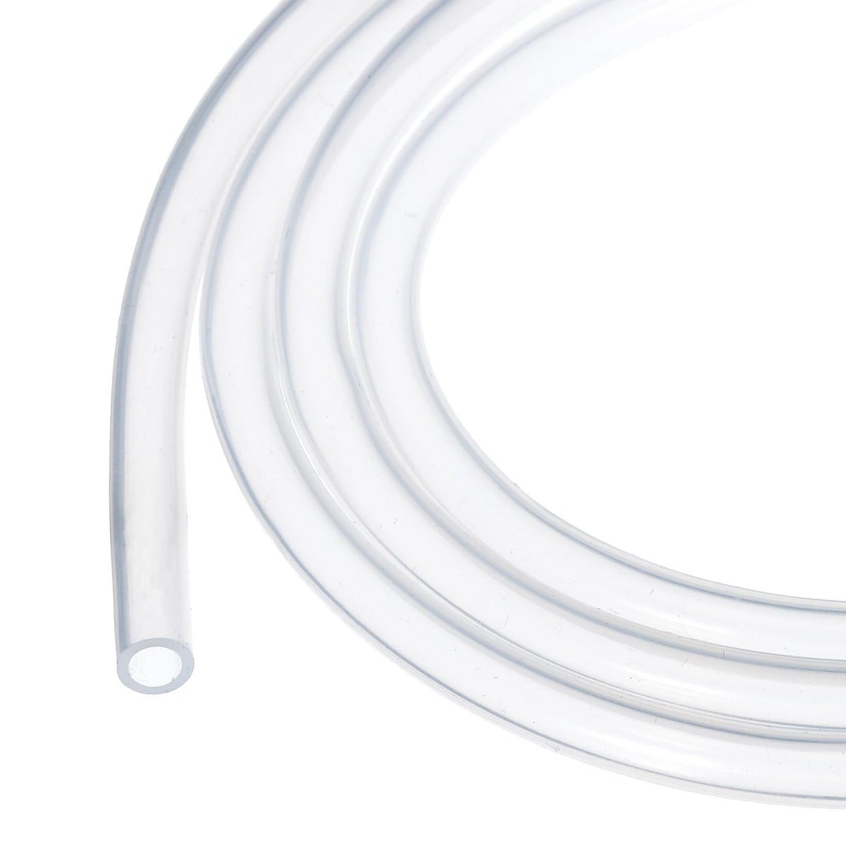 3.3ft Silicone Tubing 4mm ID 6mm OD Clear Industrial Plastic Tubing Pure Silicone Hoses for Pump Siphoning Draining Irrigation Brewing, 1/4"
