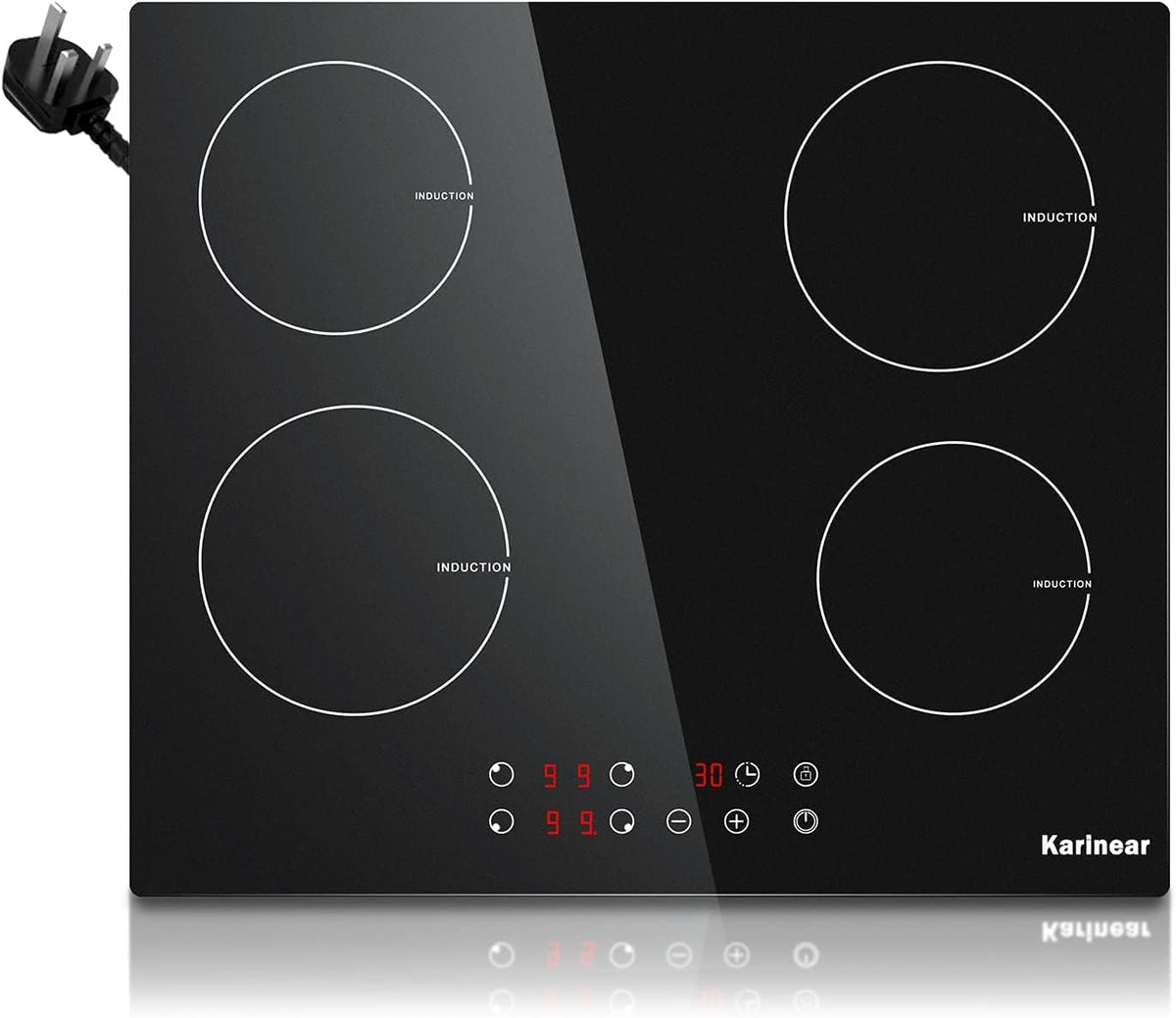 Karinear Built-in Induction Hob 4 Zones 60cm