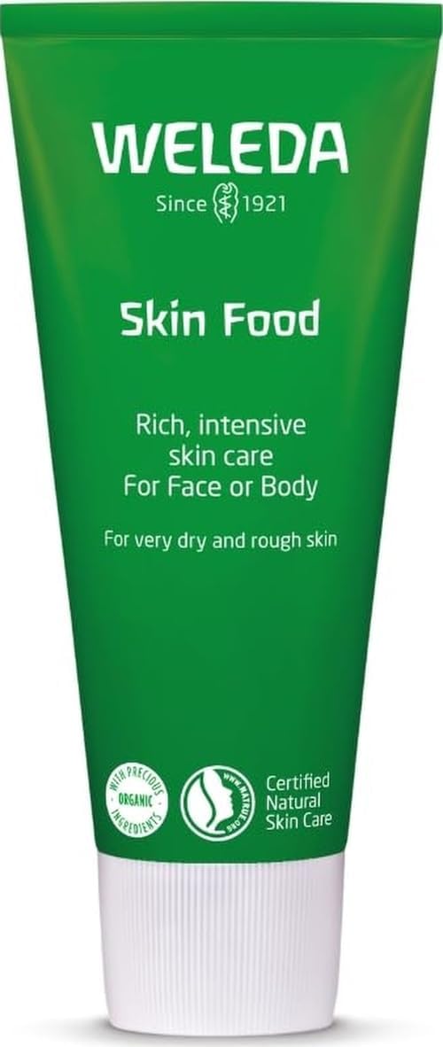 Weleda Skin Food, Dry Skin Moisturiser, Moisturising Cream & Primer, Face & Body, For Men & Women, Multiple Uses, 100% Certified Natural, Organic, 75ml
