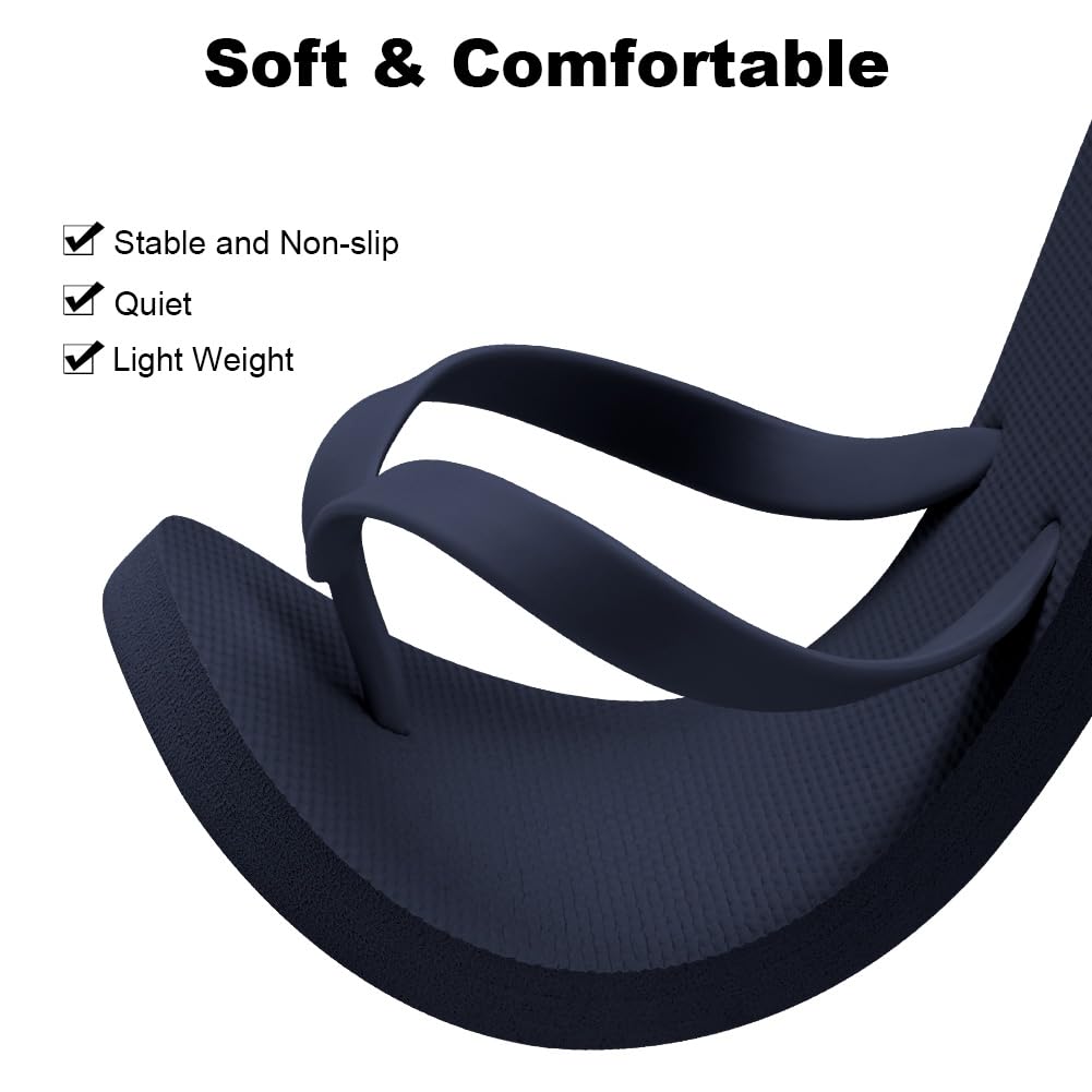 Aomig Unisex Flip Flops Ladies Girls Mens Flatform Beach Flip-Flop Slim Rubber Flip Flops Women's Yoga Mat Comfortable Beach Platform Sandals Slip-Resistant Flat Flip Flops
