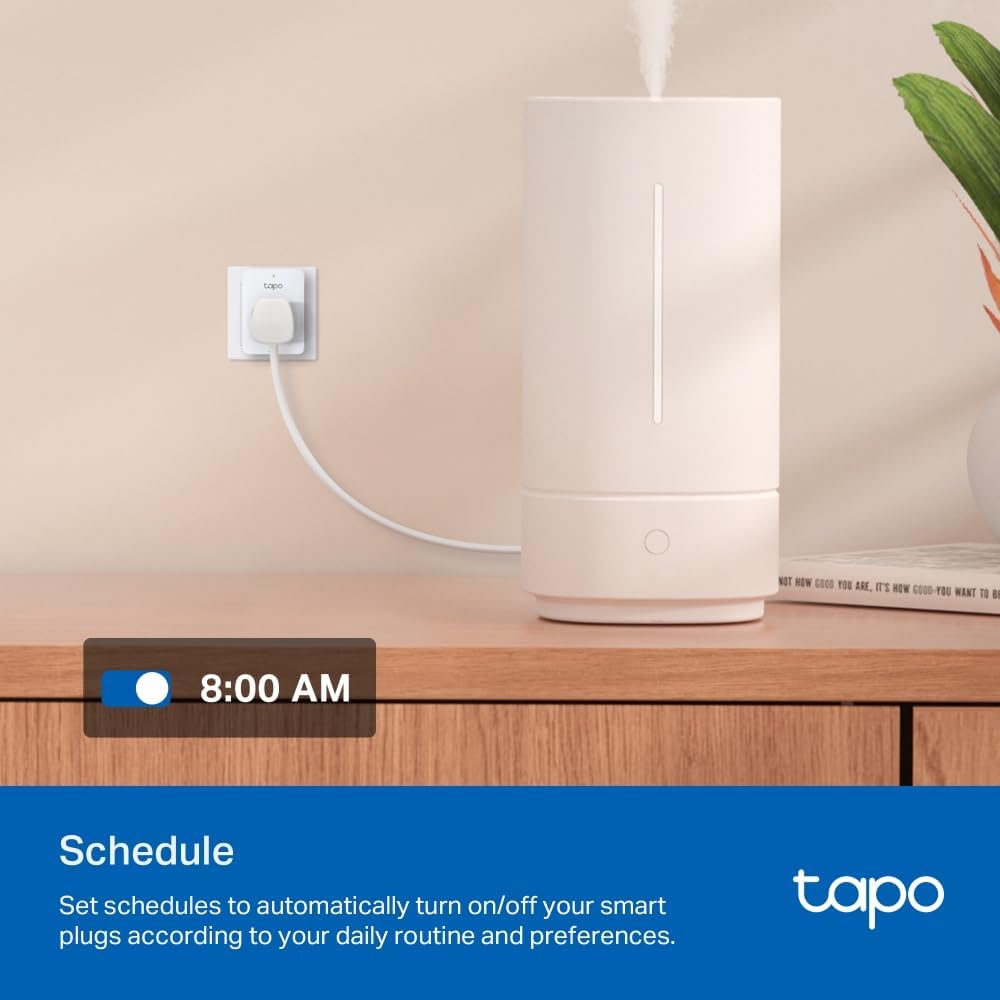 Tapo P100 2-Pack Smart Plug, Wi-Fi, App Remote Control, Voice Control with Alexa & Google, Away Mode, Scheduling & Timer, Device Sharing, Easy Set Up, Multiple Safety Guarantees