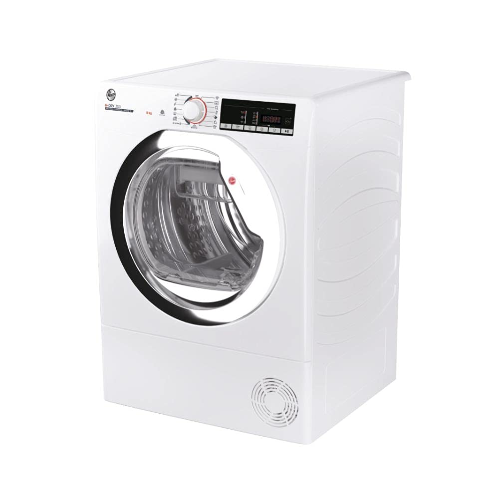 Hoover HLEC8LGB-80 Freestanding Condenser Tumble Dryer, Sensor Dry, 8 kg Load, Black