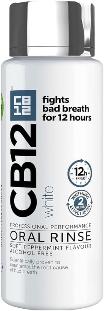 CB12 Whitening Mouthwash Alcohol Free for 12H Bad Breath Treatment 250ml