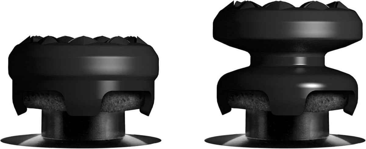 KontrolFreek FPS Freek Galaxy Black | The Original Performance Thumbsticks for PS5 & PS4 Controller | Increased Precision & Grip for FPS Games | 1 High-Rise, 1 Mid-Rise - Black