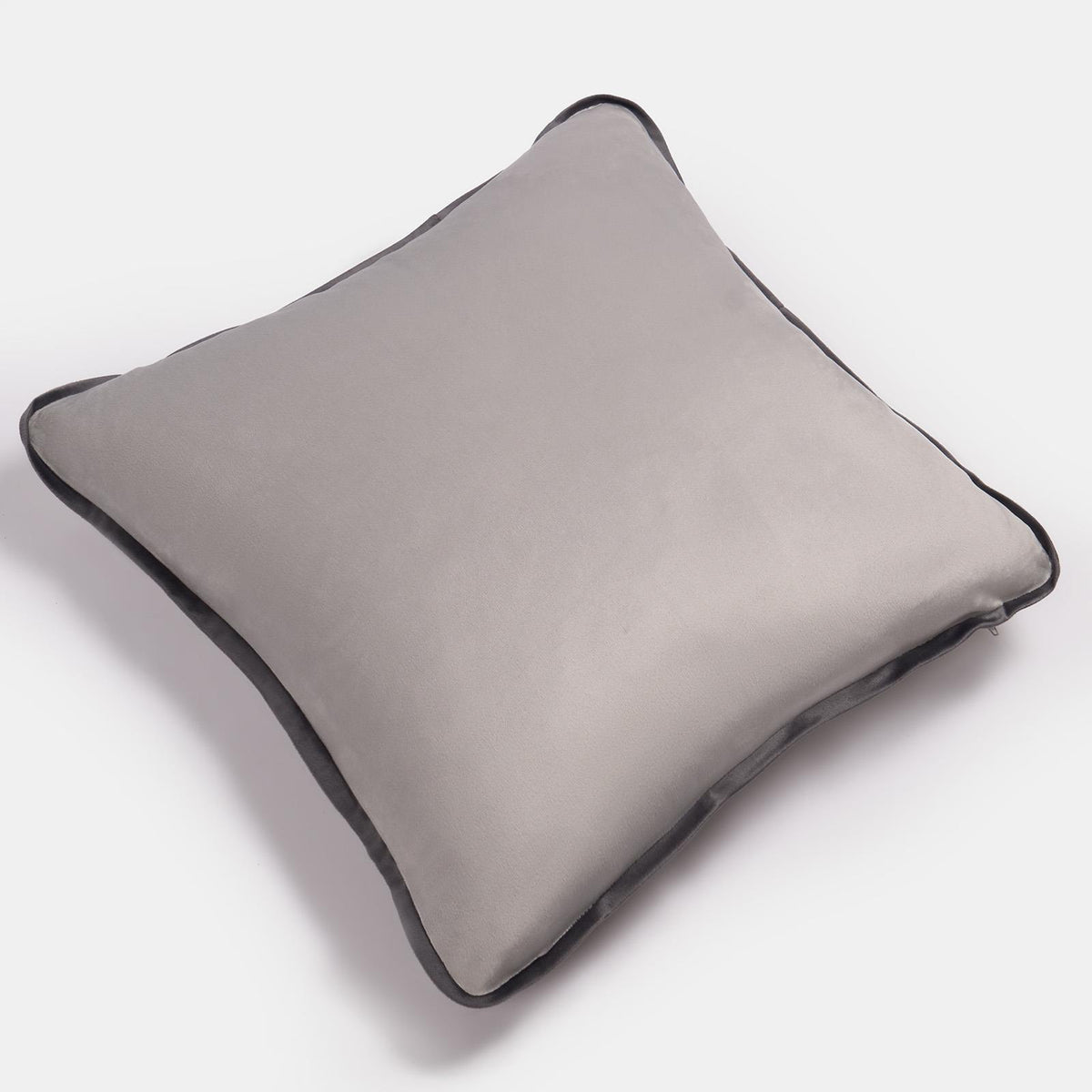 OHS Piped Edge Cushion Covers Matte Velvet Soft Luxury 2/4 Square Pillowcases