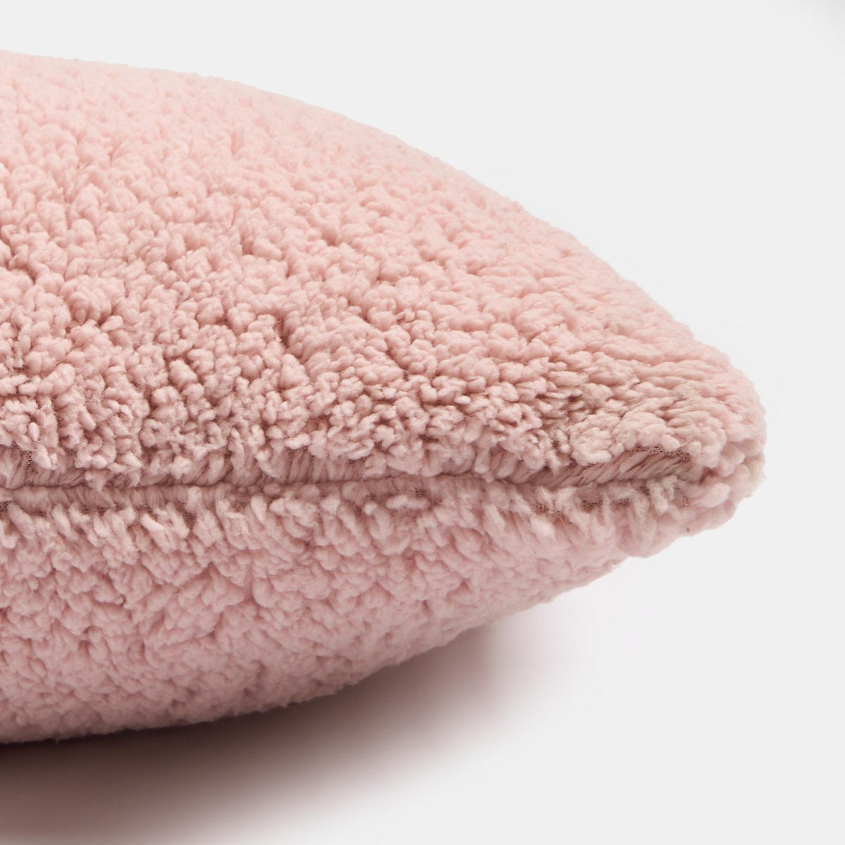 OHS Long Bolster Pillow Teddy Fleece Body Neck Pregnancy Support Cushion