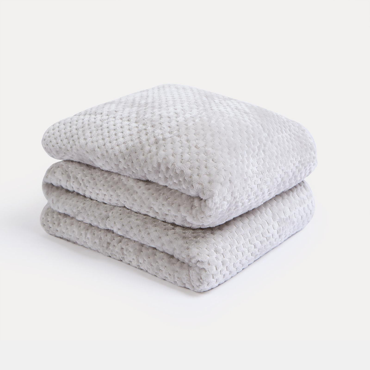 OHS Waffle Fleece Weighted Blanket Sleep Therapy Anxiety Super Soft Bed Throw