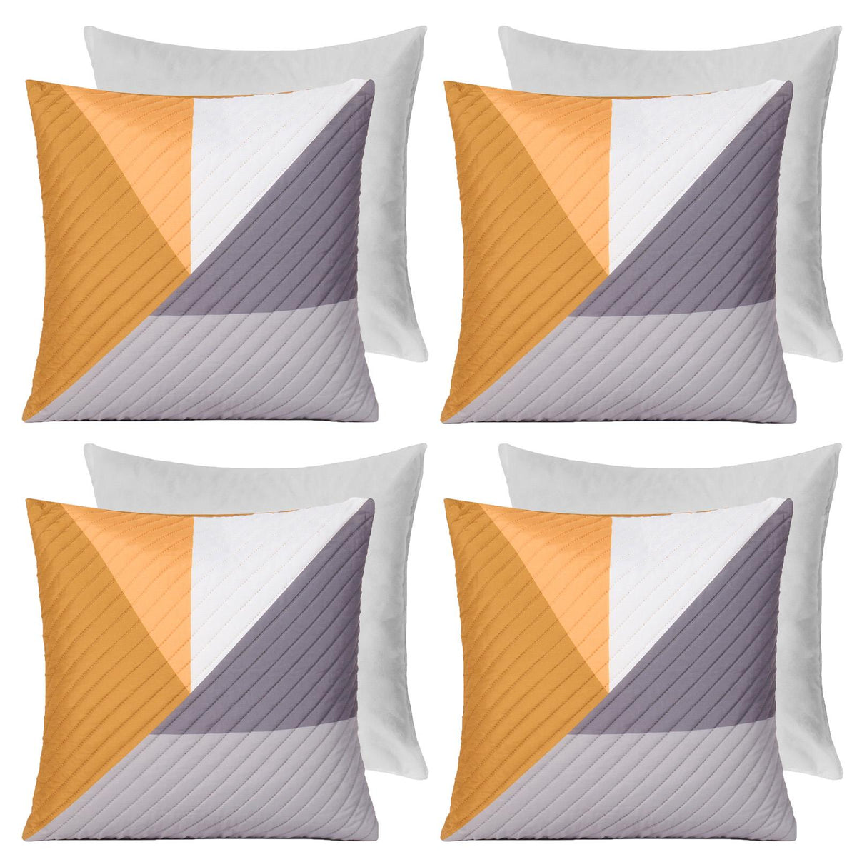 Geometric Cushion Covers Pinsonic Pack of 2/4 Case Filled Pad 18" x 18" Home Set