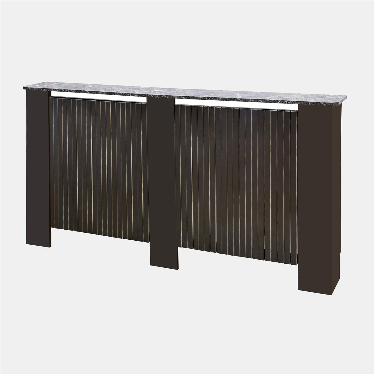 OHS Ribbed Radiator Cover Slatted Engineered Wood Side Board S M L Cabinet Shelf