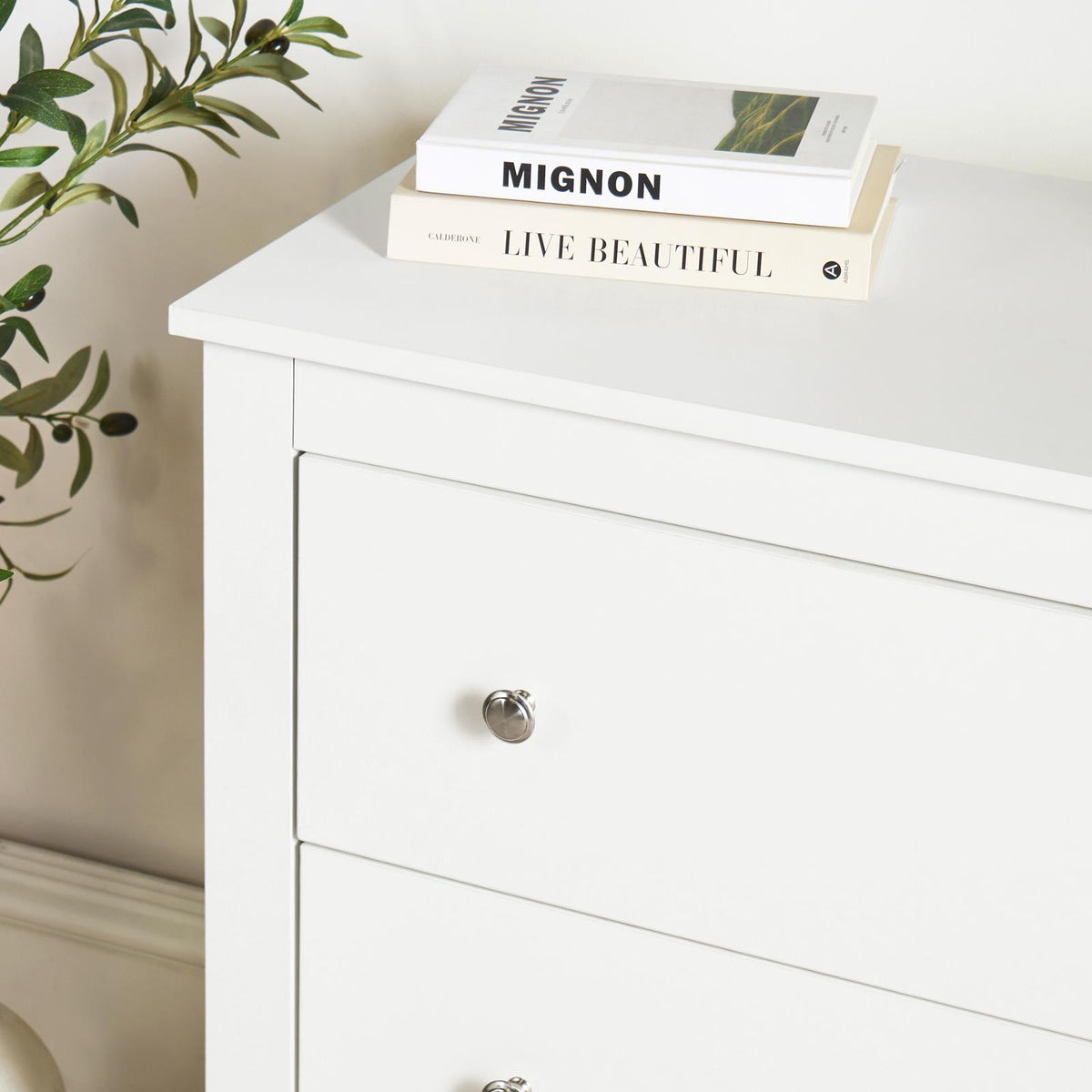 OHS Chicago Bedside Table 2/3 Drawer Hallway Cabinet Nightstand Unit Home Decor