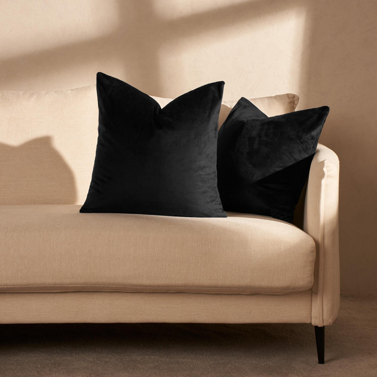 OHS Matte Velvet Cushion Covers Super Soft Luxury Square Pillowcases Multipack