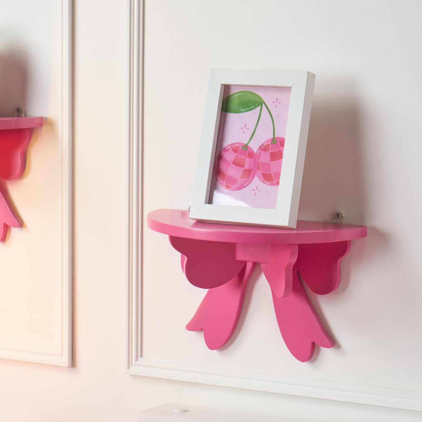 OHS Bow Shelf 2 Pack Novelty Shelving Units Wall Mounted Storage Home Decor
