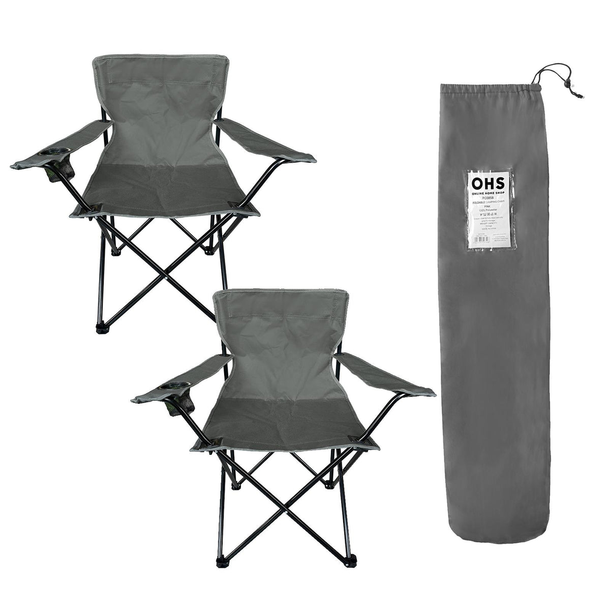 OHS Outdoor Camping Chair Folding Portable Picnic Garden Seat