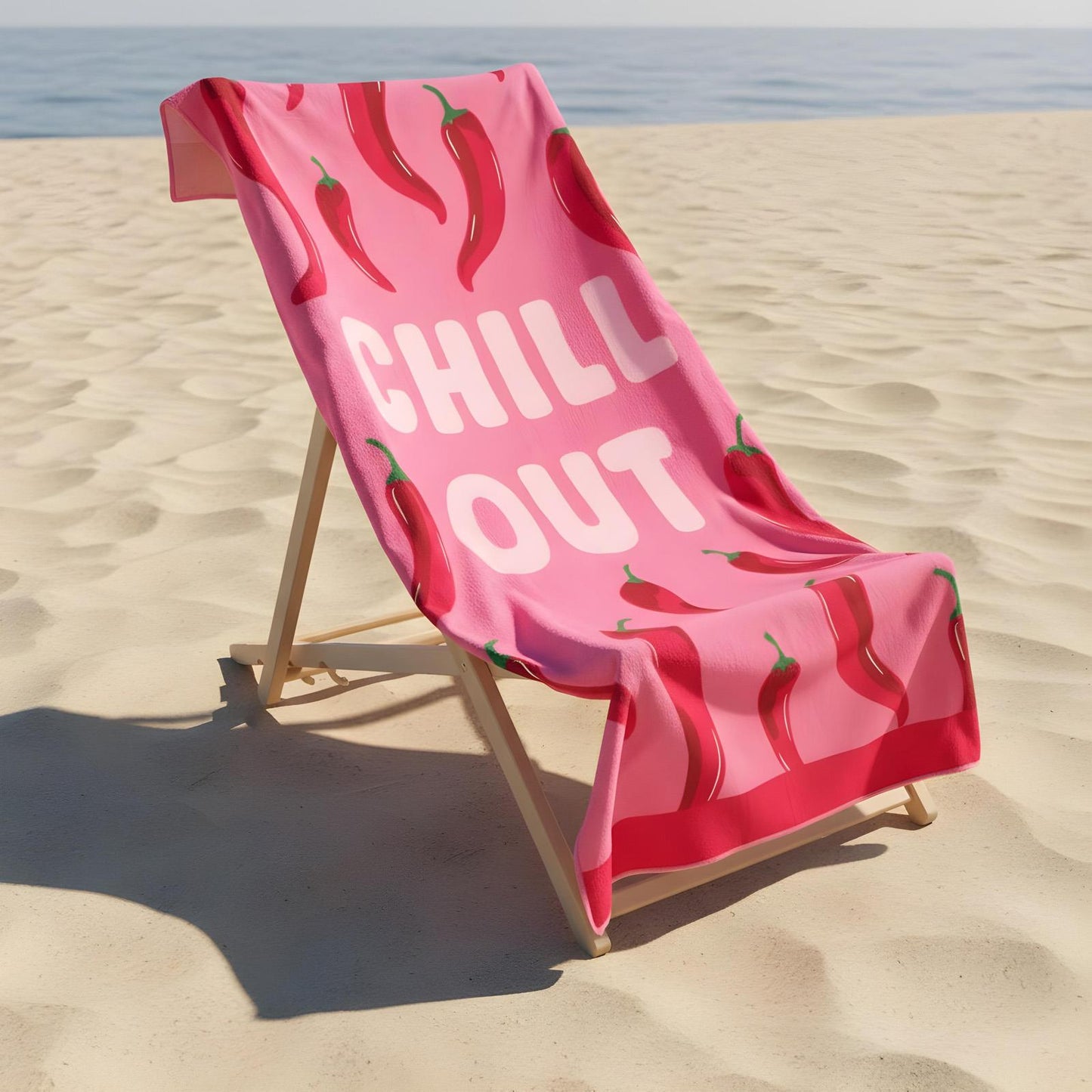 OHS Slogan Beach Towel Printed Quick Dry Summer Travel Microfibre Absorbent Swim