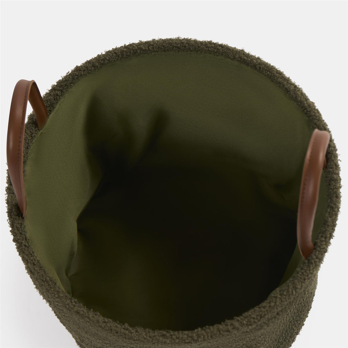 OHS Storage Basket Handles Boucle Fleece Laundry Clothes Organiser