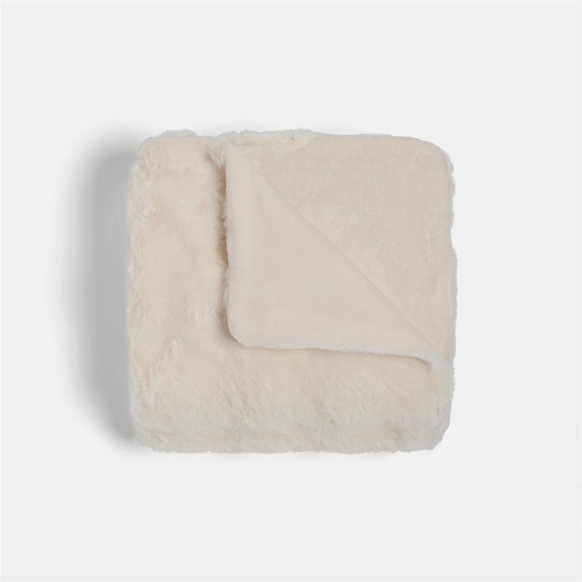OHS Throw Bubble Faux Fur Blanket Winter Soft Warm Fleece Bedspread