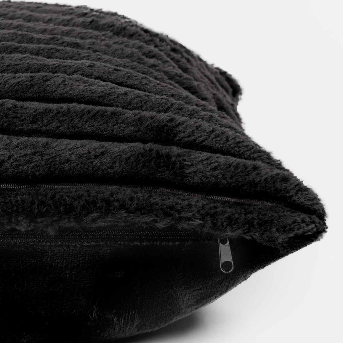 OHS Thick Rib Cushion Covers Faux Fur Soft Fleece Square Pillowcases Home Decor