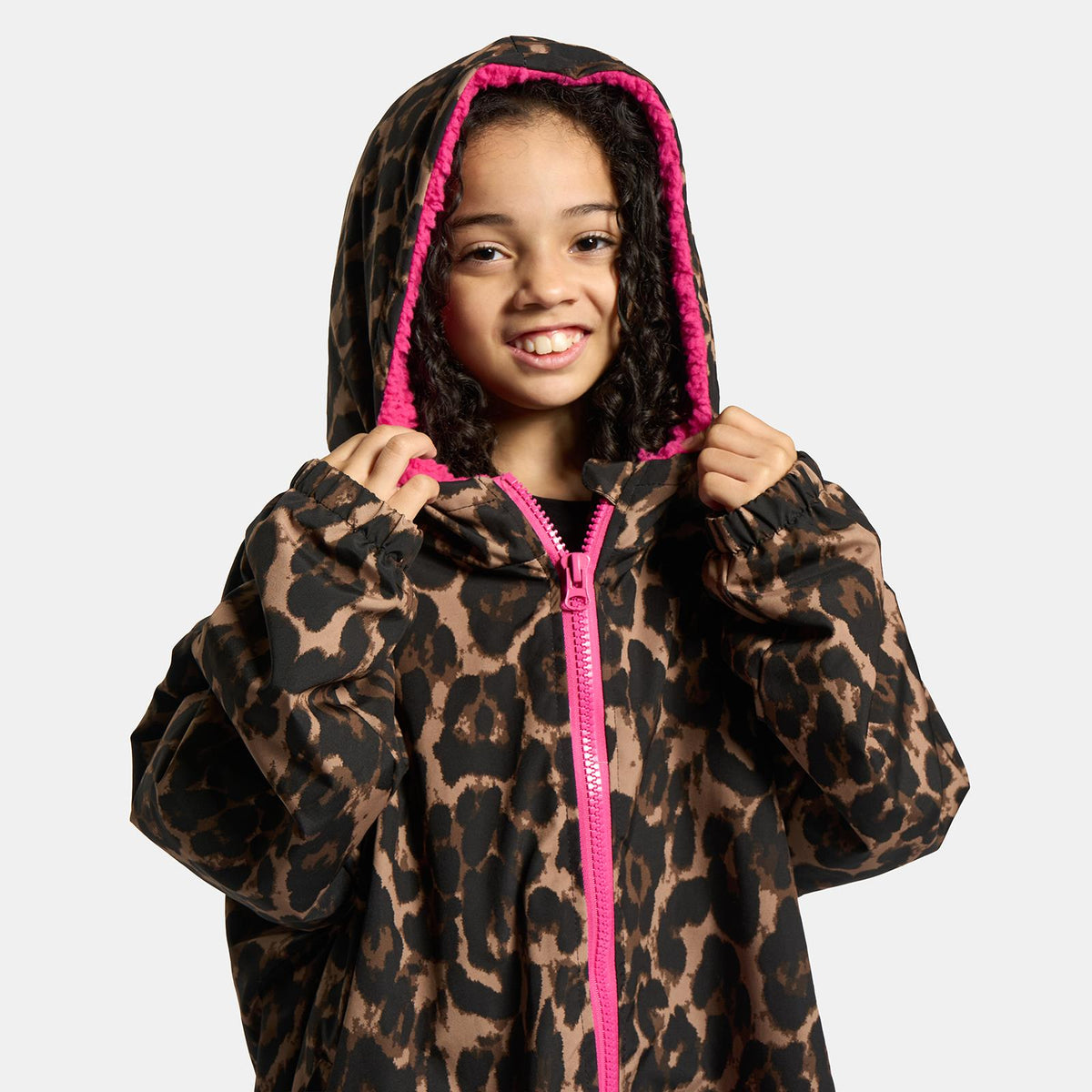 OHS Drying Changing Robe Sherpa Lined Water Resistant Oversize Coat Adults Kids