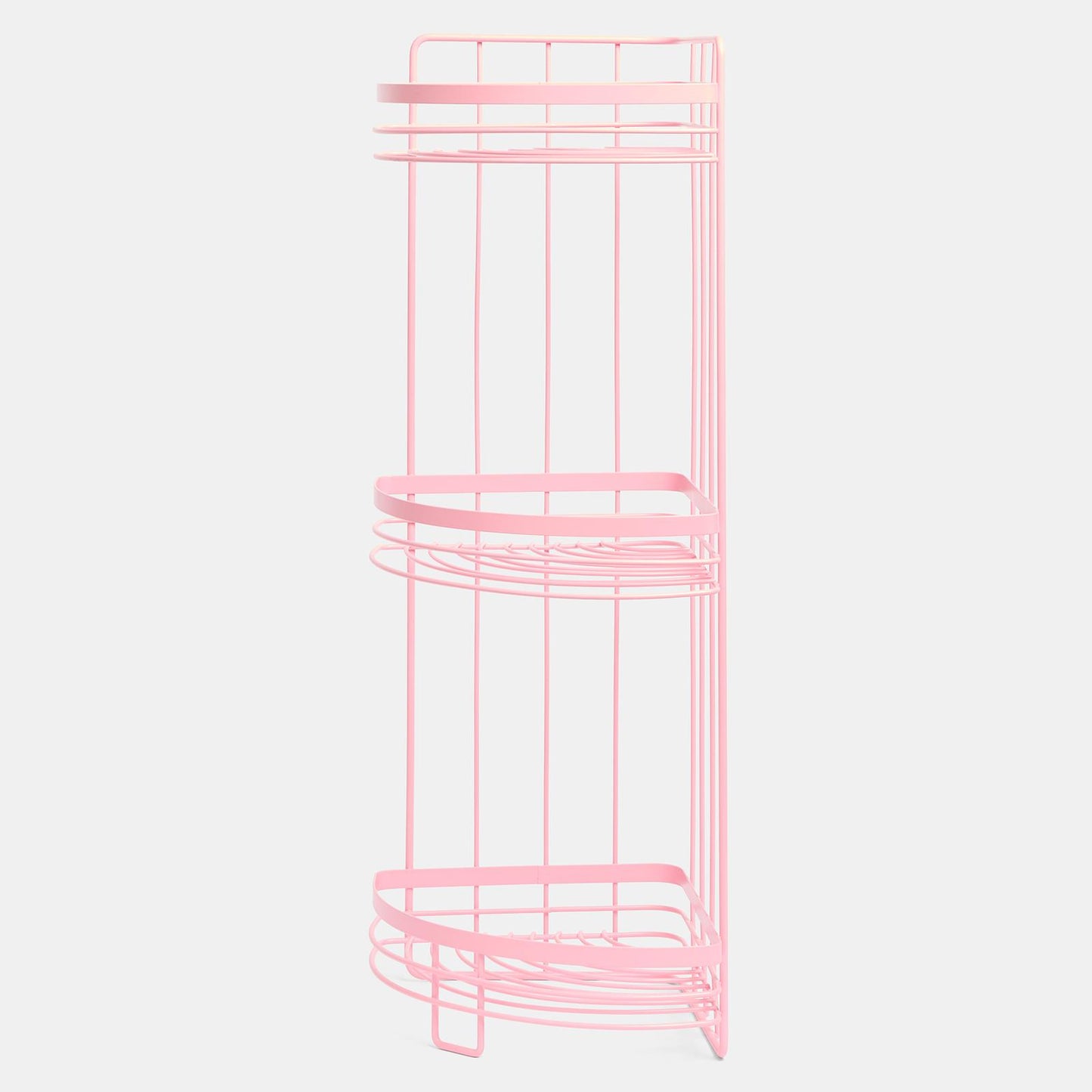 OHS 3 Tier Shower Caddy Bathroom Organiser Plastic Freestanding Corner Shelf