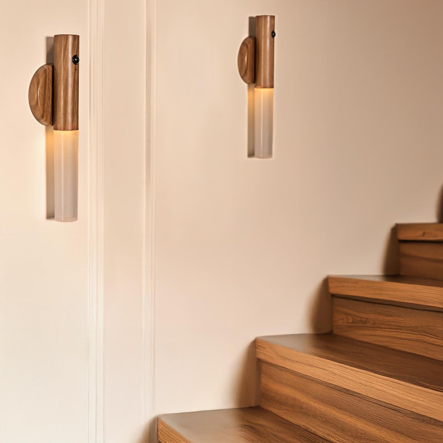 OHS Sensor Wall Lights LED Cordless Rechargeable 2 Pack Hallway Night Light