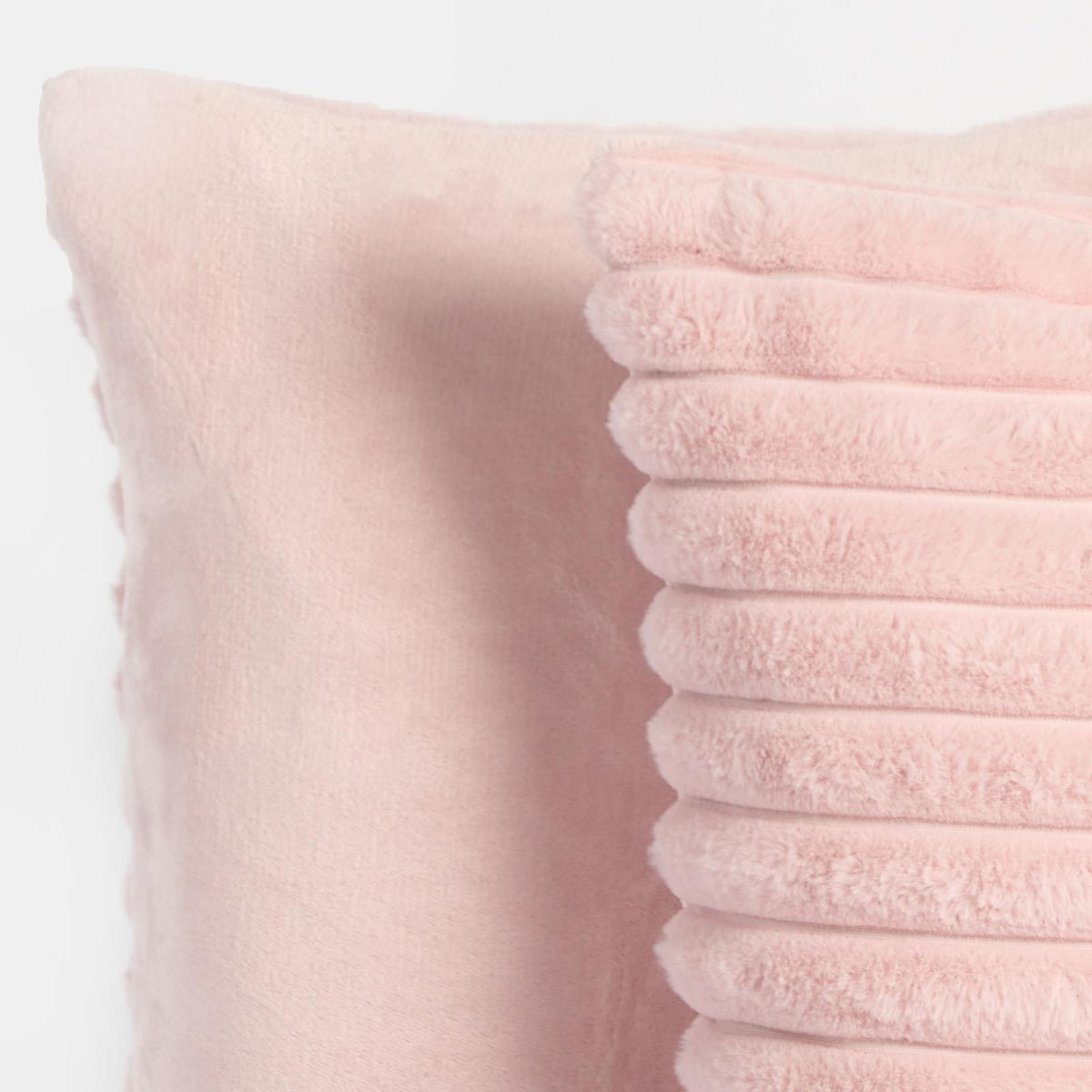 OHS Thick Rib Cushion Covers Faux Fur Soft Fleece Square Pillowcases Home Decor