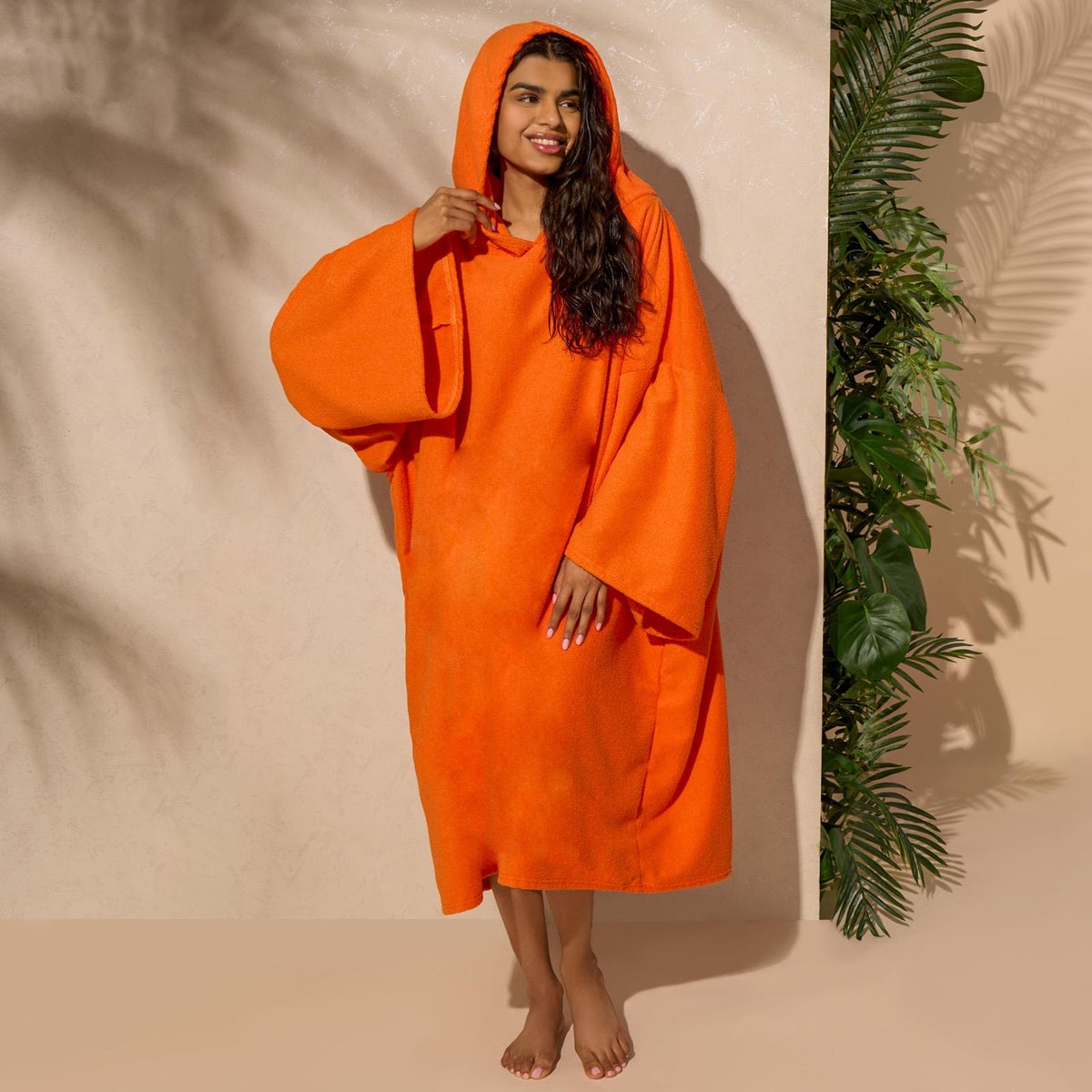 OHS Hooded Towel Poncho Adult Absorbent Dry Beach Swim Bath Changing Robe