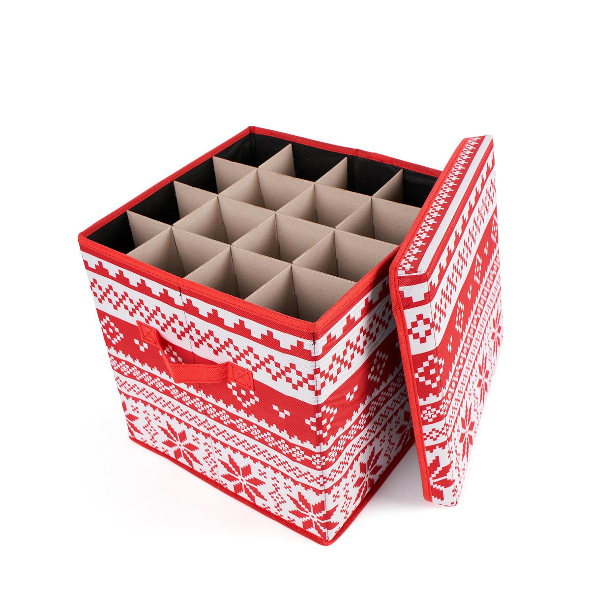 OHS Christmas Bauble Storage Box Festive Decoration Organiser Cube 64 Slots