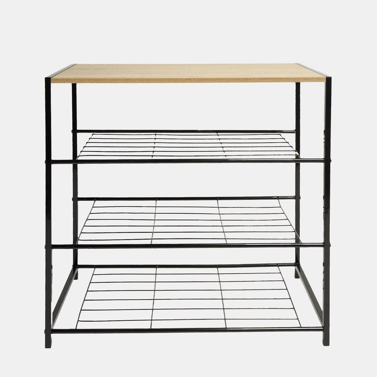 OHS Manhattan Shelf Storage 4 Tier Shoe Organiser Unit Hallway Office Home