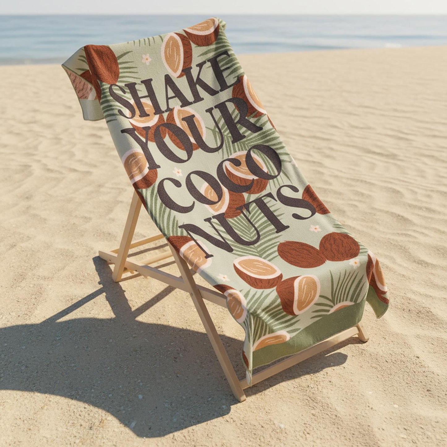 OHS Slogan Beach Towel Printed Quick Dry Summer Travel Microfibre Absorbent Swim