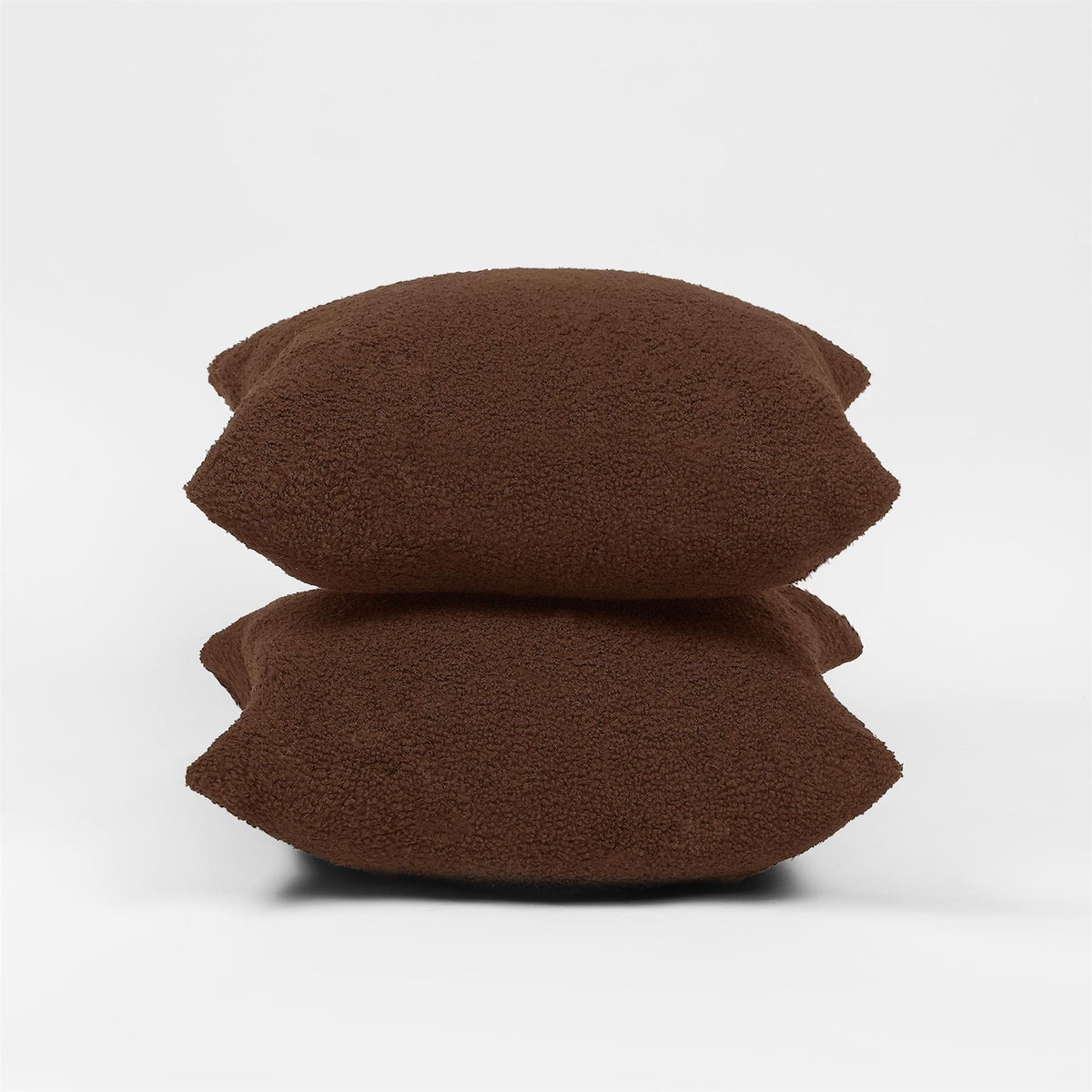 OHS Boucle Cushion Covers  2 Pack Teddy Fleece Square Pillowcases Home Decor