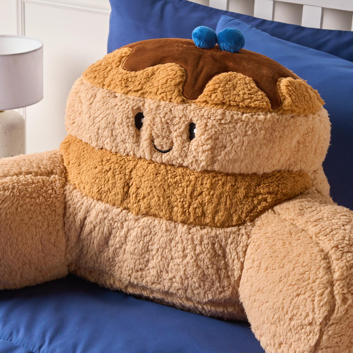 OHS Character Cuddle Cushion Soft Fleece Reading Pillow with Arms Bed Chair