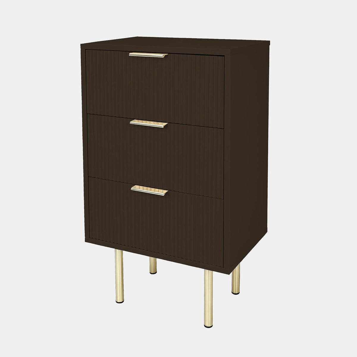 OHS Ribbed Drawer Unit Bedside Table 3/4/5/6 Draw Cabinet Nightstand Sideboard