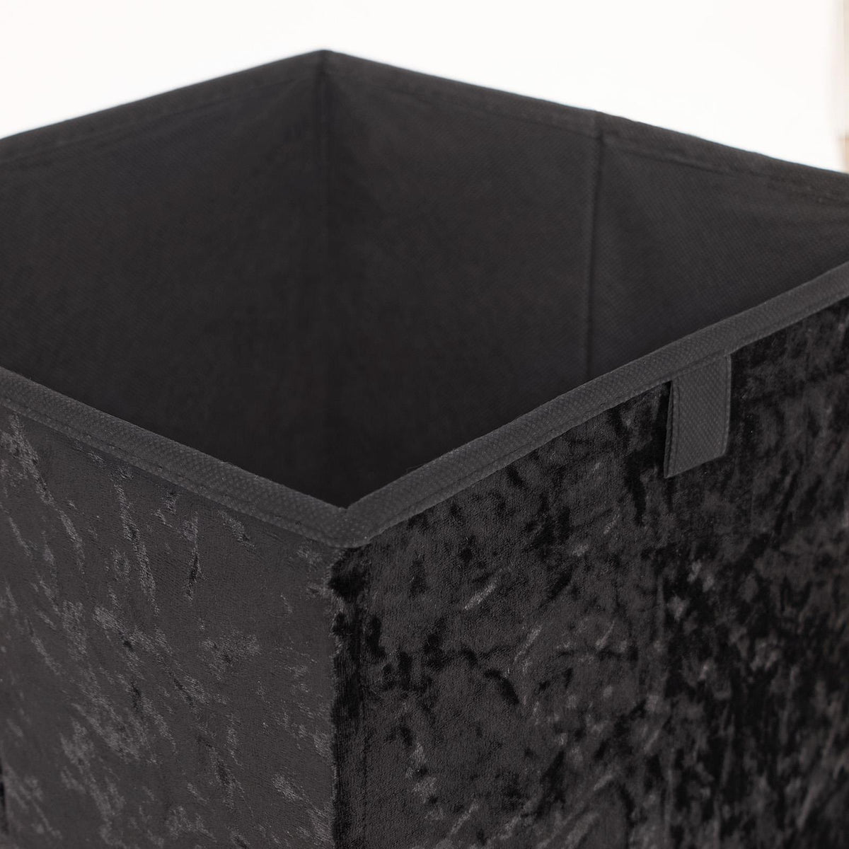 OHS Crushed Velvet Storage Boxes Cube Set Square Foldable Folding Toys Clothes