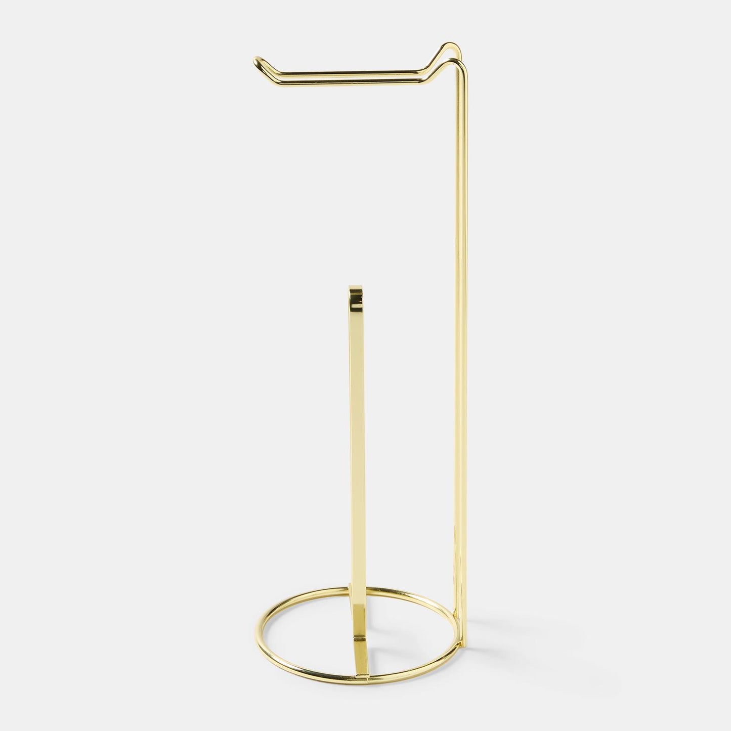 OHS Metal Toilet Roll Holder Freestanding Bathroom Storage Organiser