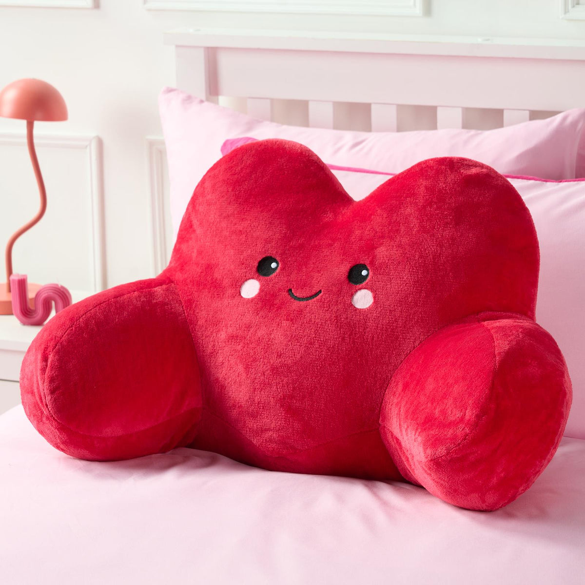OHS Character Cuddle Cushion Soft Fleece Reading Pillow with Arms Bed Chair