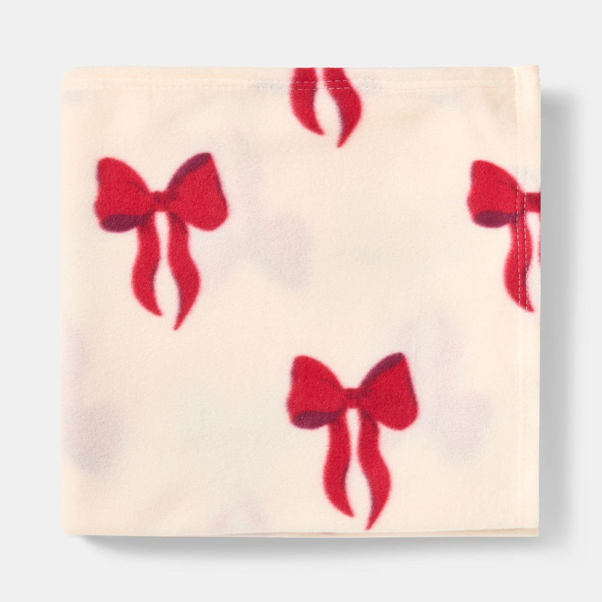 OHS Bows Throw Blanket Soft Polar Fleece Winter Thermal Bedspread Home Decor
