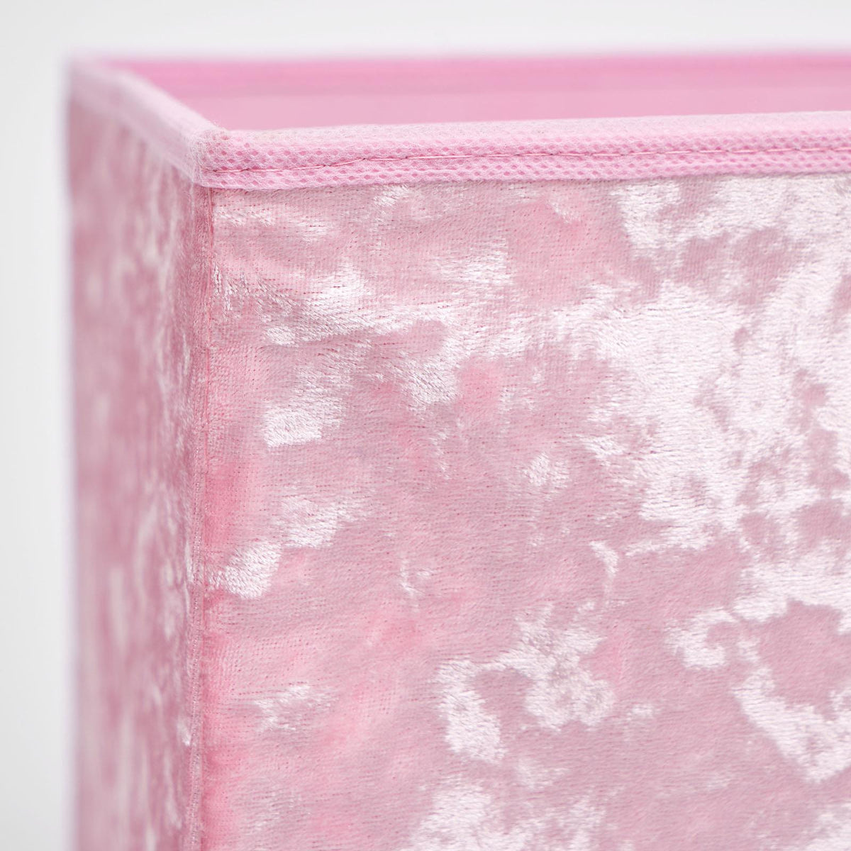 OHS Crushed Velvet Storage Boxes Cube Set Square Foldable Folding Toys Clothes
