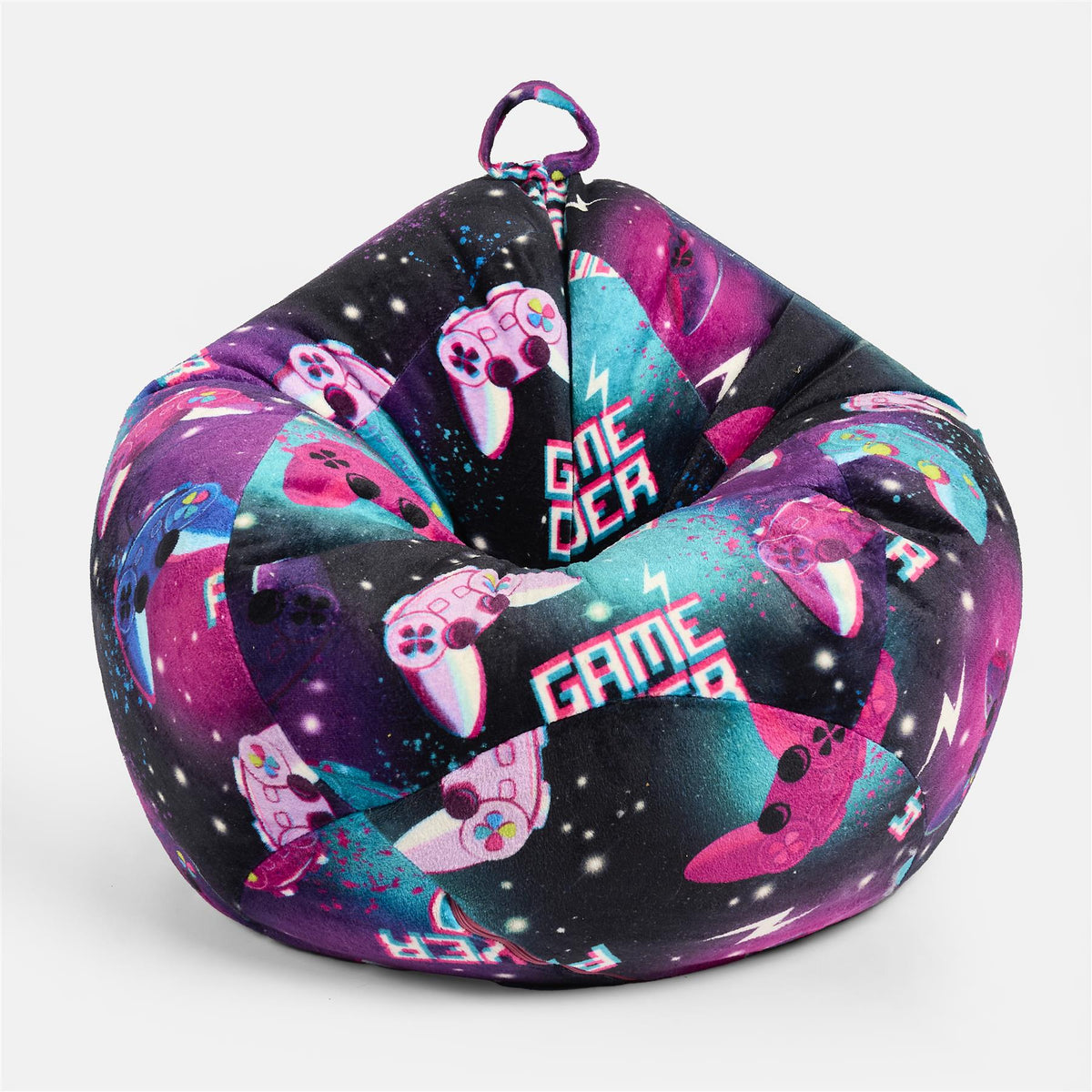 OHS Kids Playing Bean Bag Chair Filled Printed Gaming Beanbags