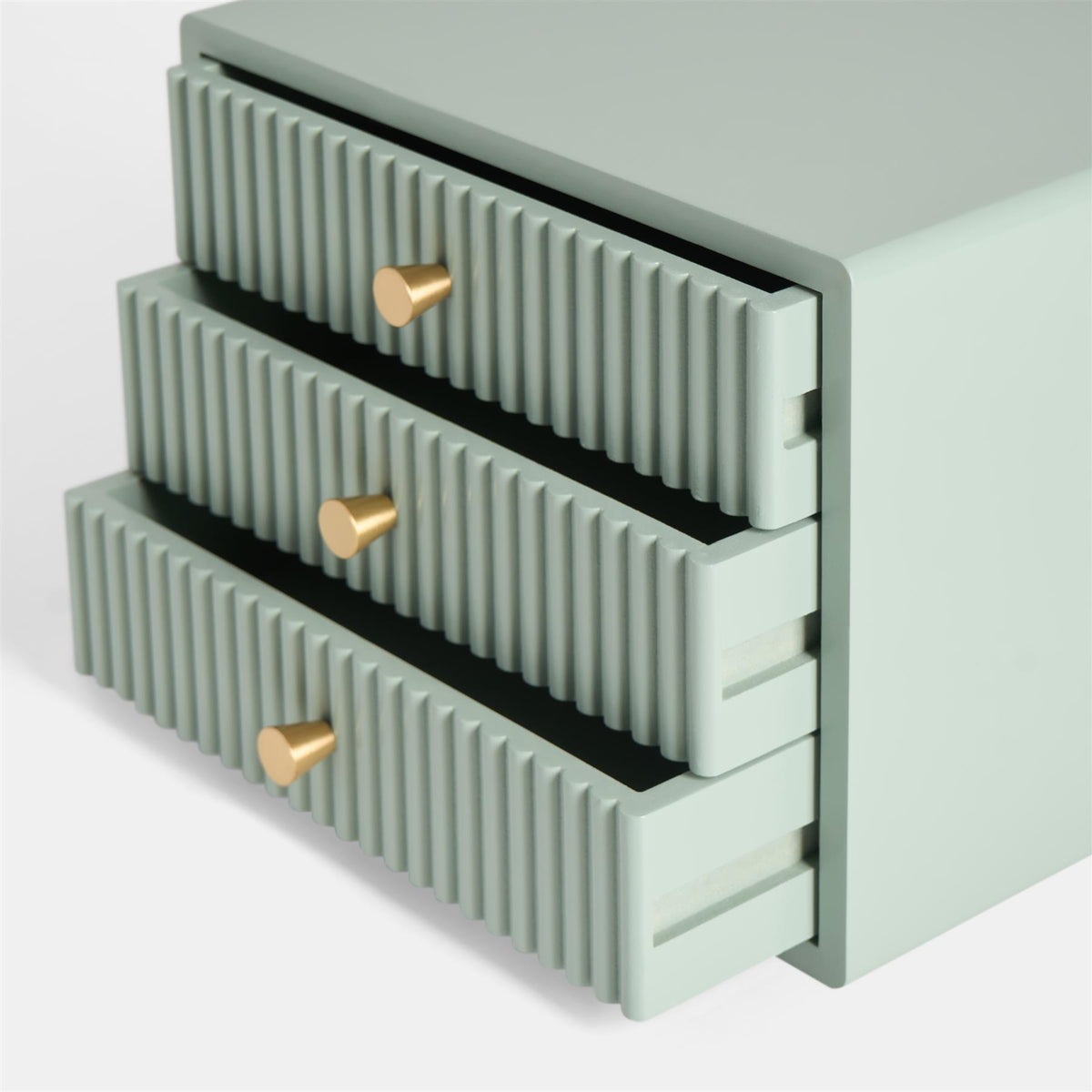 OHS Ribbed Desktop Drawers Organiser Freestanding Tabletop Cabinet Storage Unit
